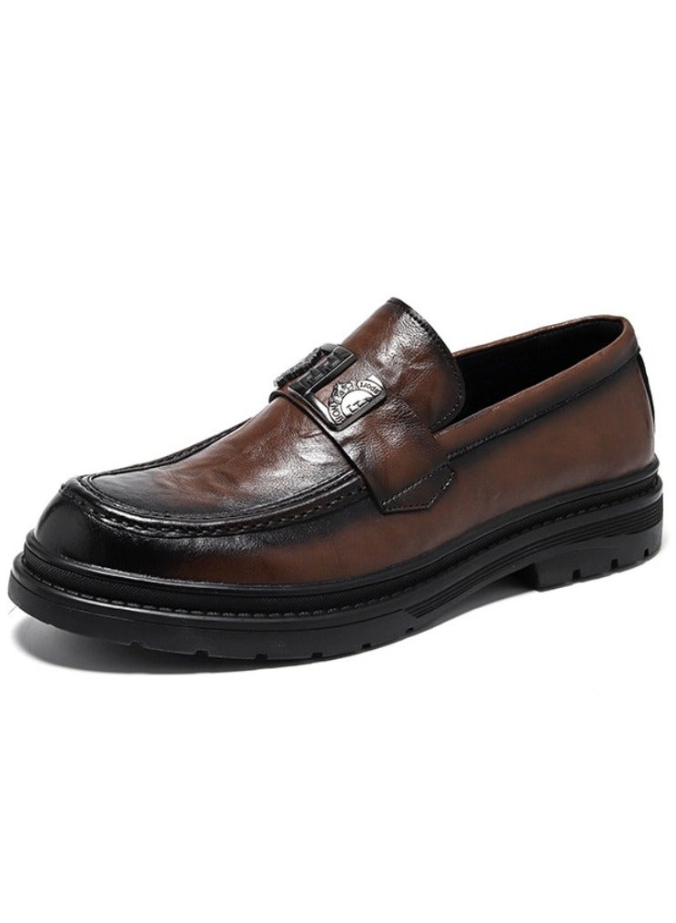 Warrior Versatile Retro Casual Leather Shoes  - Image 1