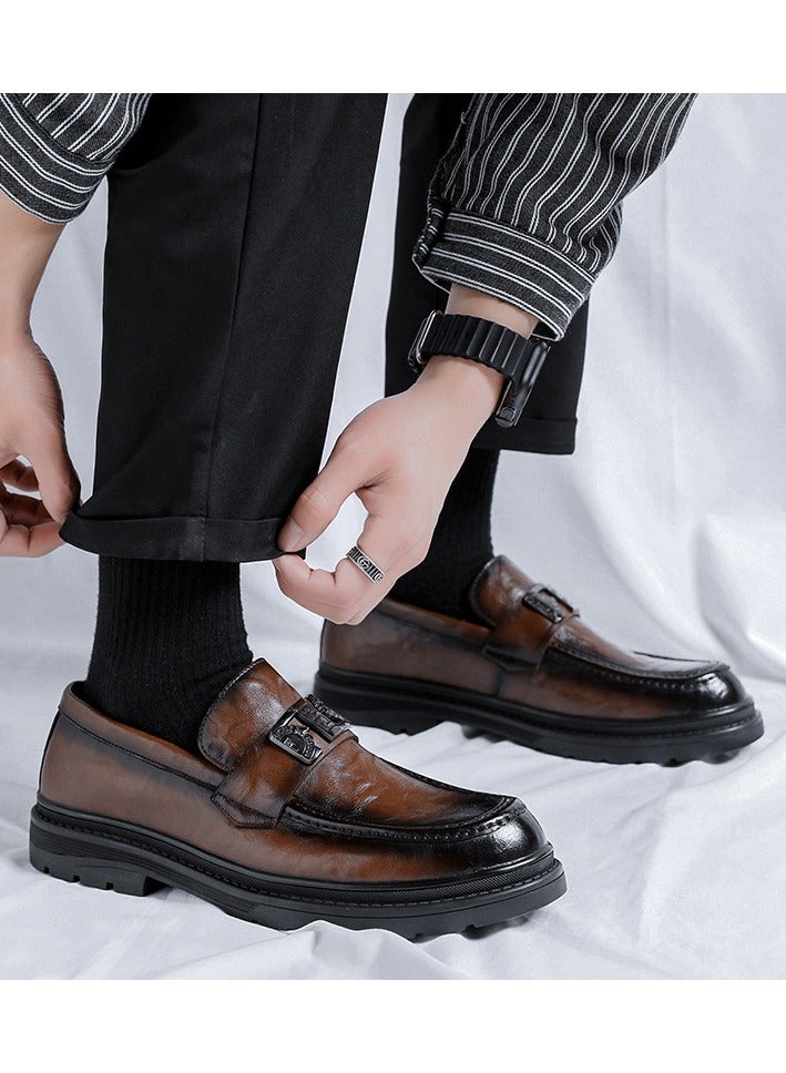 Warrior Versatile Retro Casual Leather Shoes  - Image 3