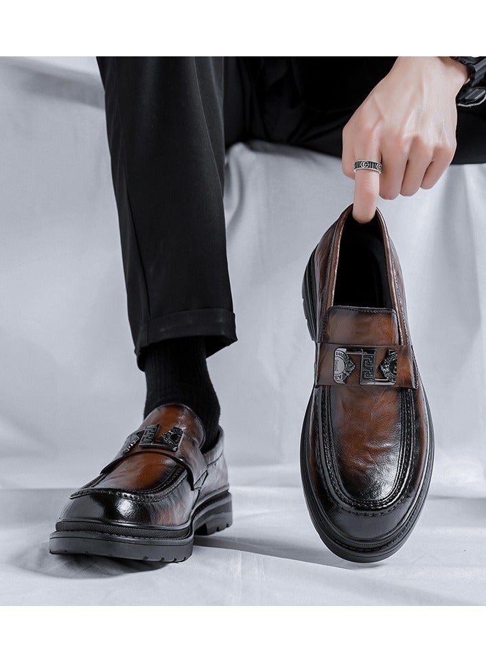 Warrior Versatile Retro Casual Leather Shoes  - Image 2