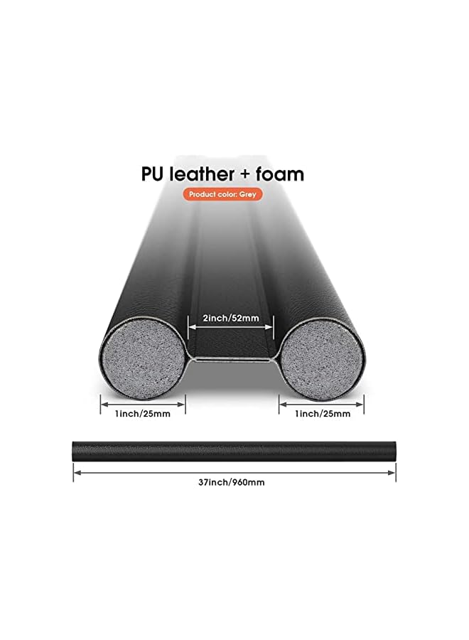 The Bros 37 Inch Under Door Draft Stopper Guard Adjustable Twin Home Soundproof Dust Proof Seal Strip Door Window Insulation Draft Blocker (Black)37INCH.The Bros - Image 4