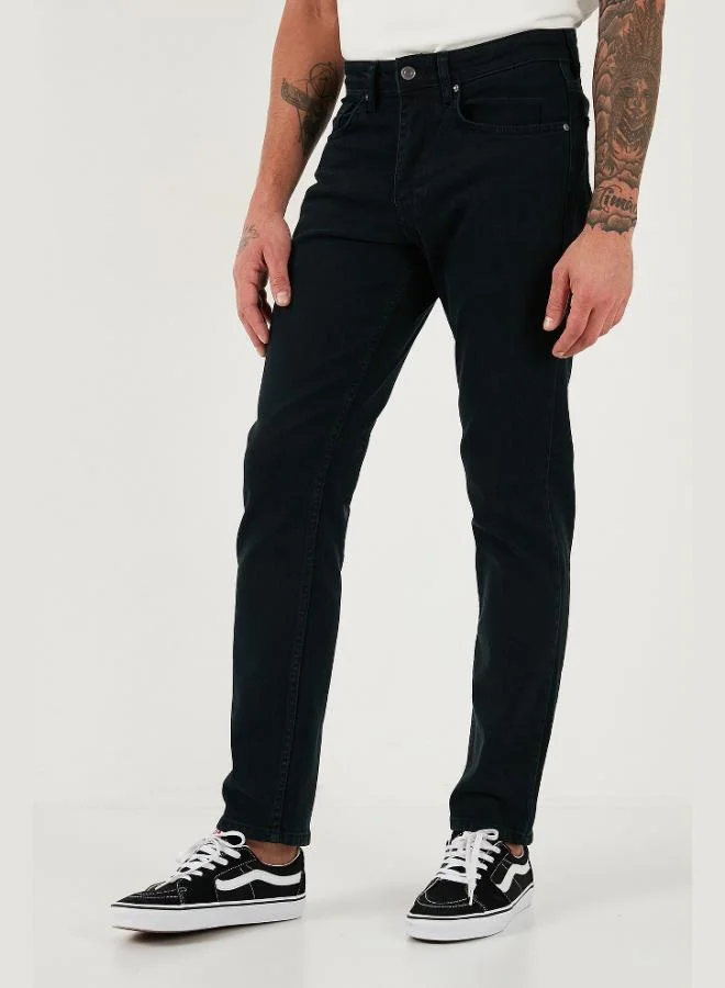 Buratti  Buratti Cotton Comfort Fit Normal Waist Straight Leg Jeans Men's JEANS 412C05TEXAS for Men | Best Price UAE