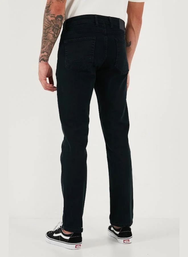 Buratti  Buratti Cotton Comfort Fit Normal Waist Straight Leg Jeans Men's JEANS 412C05TEXAS for Men | Best Price UAE