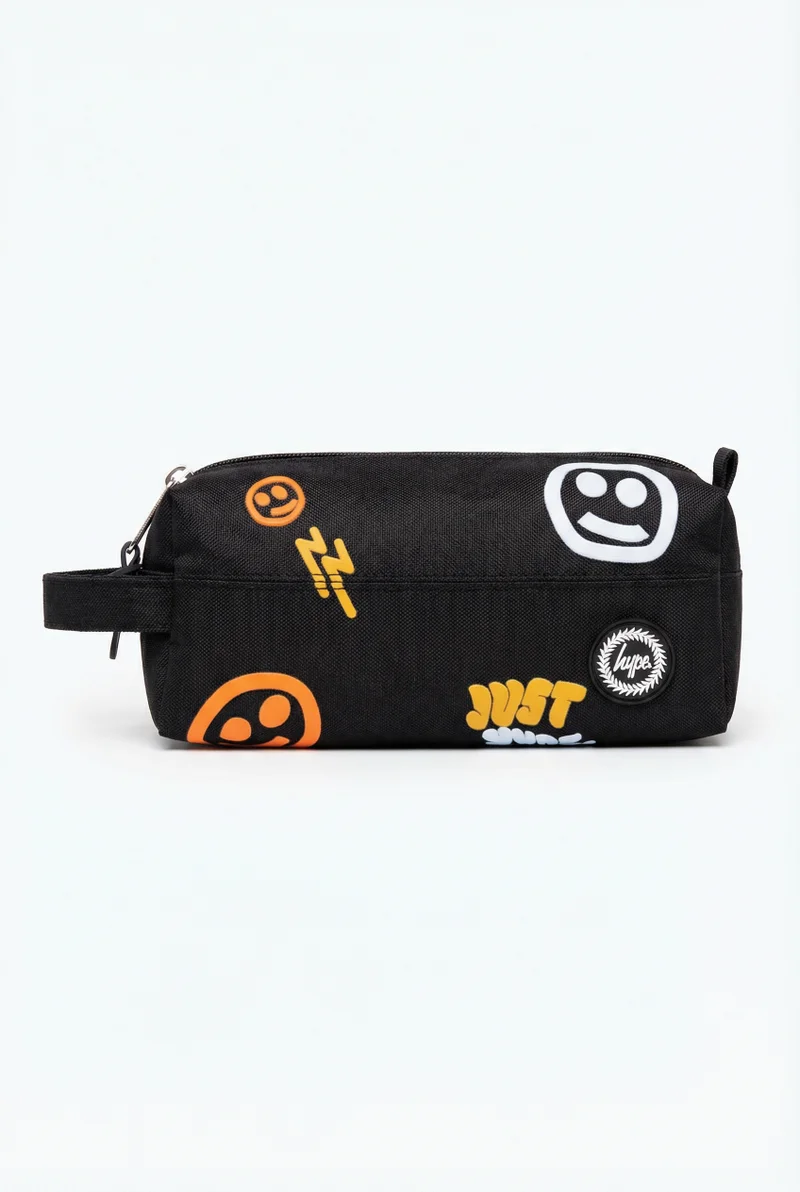 چاست هايب HYPE Pencil Case Black Smiley Icon