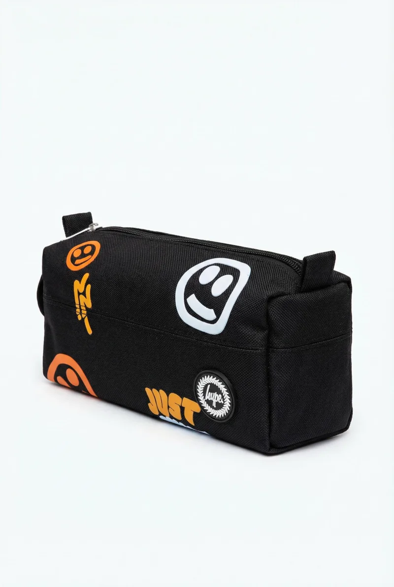 چاست هايب HYPE Pencil Case Black Smiley Icon