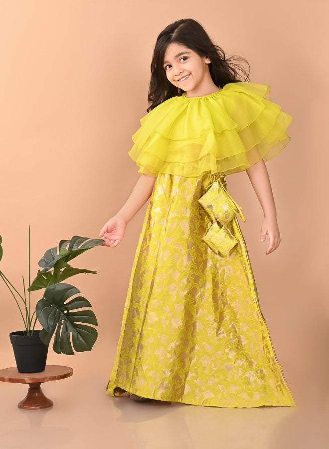 LILPICKS Frilled Lehenga Choli Set 