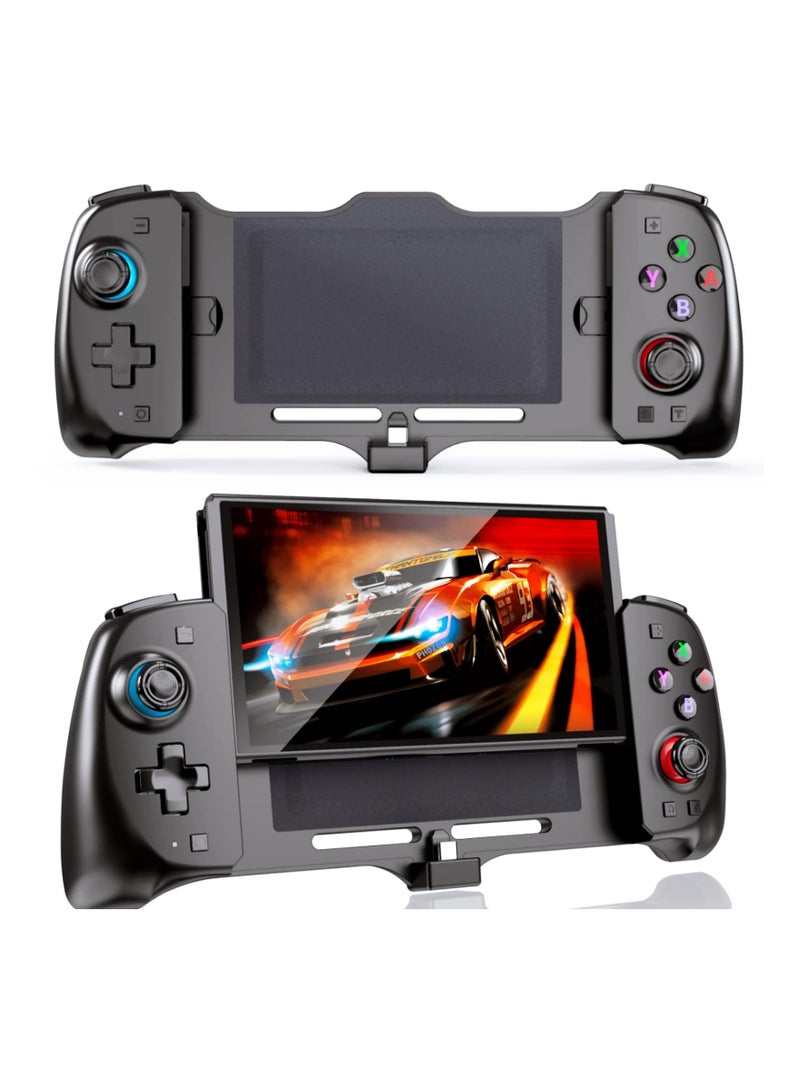 KASTWAVE Switch Controller for Switch/OLED,One-Piece Joypad Controller Replacement for Switch Pro Controller,Ergonomic Switch Controller is Programmable,TURBO,Dual Vibration,6-Axis Gyro,Screenshot(BLACK)  - Image 1