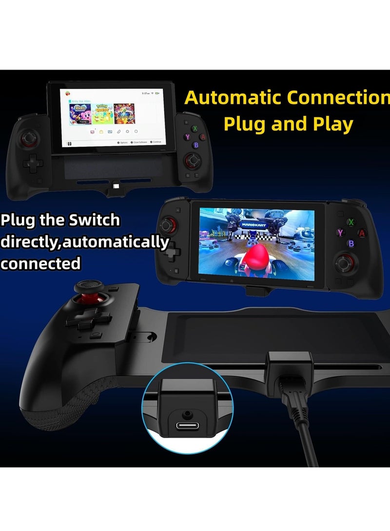 Switch Controller for Switch/OLED,One-Piece Joypad Controller Replacement for Switch Pro Controller,Ergonomic Switch Controller is Programmable,TURBO,Dual Vibration,6-Axis Gyro,Screenshot(BLACK)