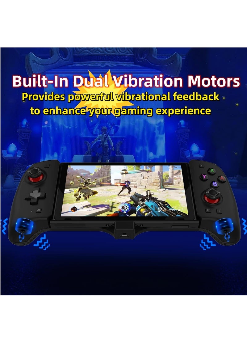 KASTWAVE Switch Controller for Switch/OLED,One-Piece Joypad Controller Replacement for Switch Pro Controller,Ergonomic Switch Controller is Programmable,TURBO,Dual Vibration,6-Axis Gyro,Screenshot(BLACK)  - Image 5