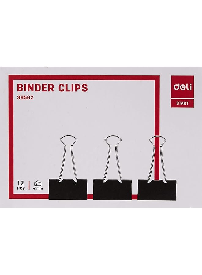 ديلي علبة مشبك مجلد مقاس 41 مم باللون الأسود E38562 - Image 2