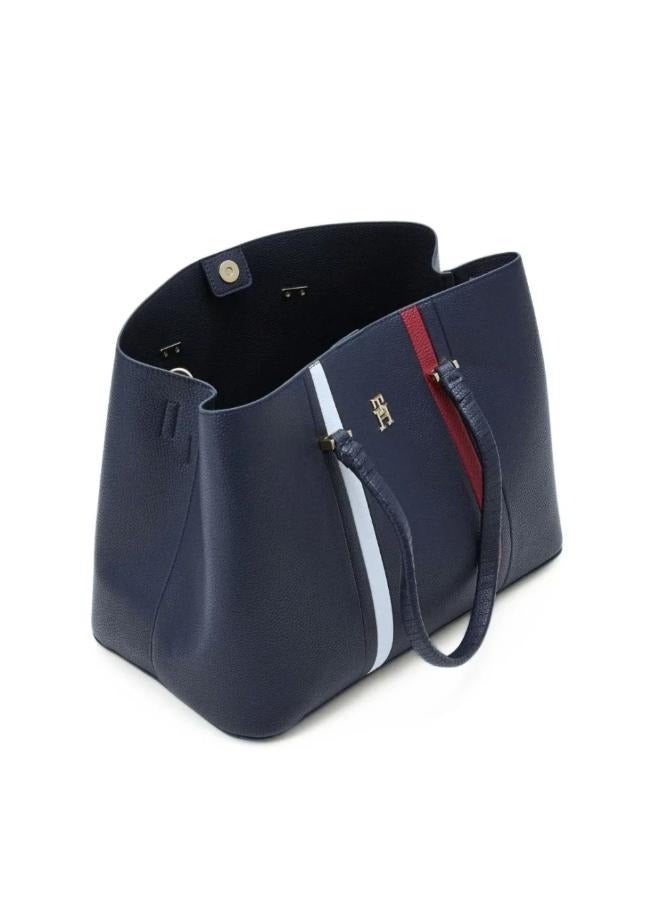 Tommy Hilfiger Emblem Satchel Handbag Women - Image 4