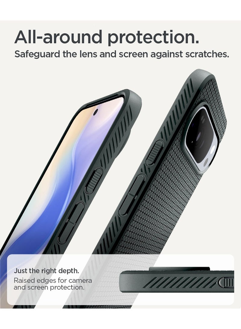 Spigen Liquid Air MagFit Google Pixel 10 Pro XL Case Cover [Pixelsnap and MagSafe compatible] - Abyss Green - Image 5