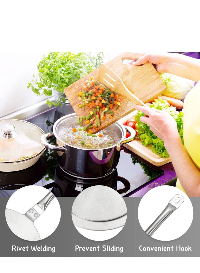 SYOSI Heat Diffuser Stainless Steel Induction Diffuser Plate for Electric Gas Stove Glass Induction Cooktop Heat Diffuser Cooking Induction Adapter Hob Ring Plate(7.68 Inch and 9.25 Inch)  - Image 3