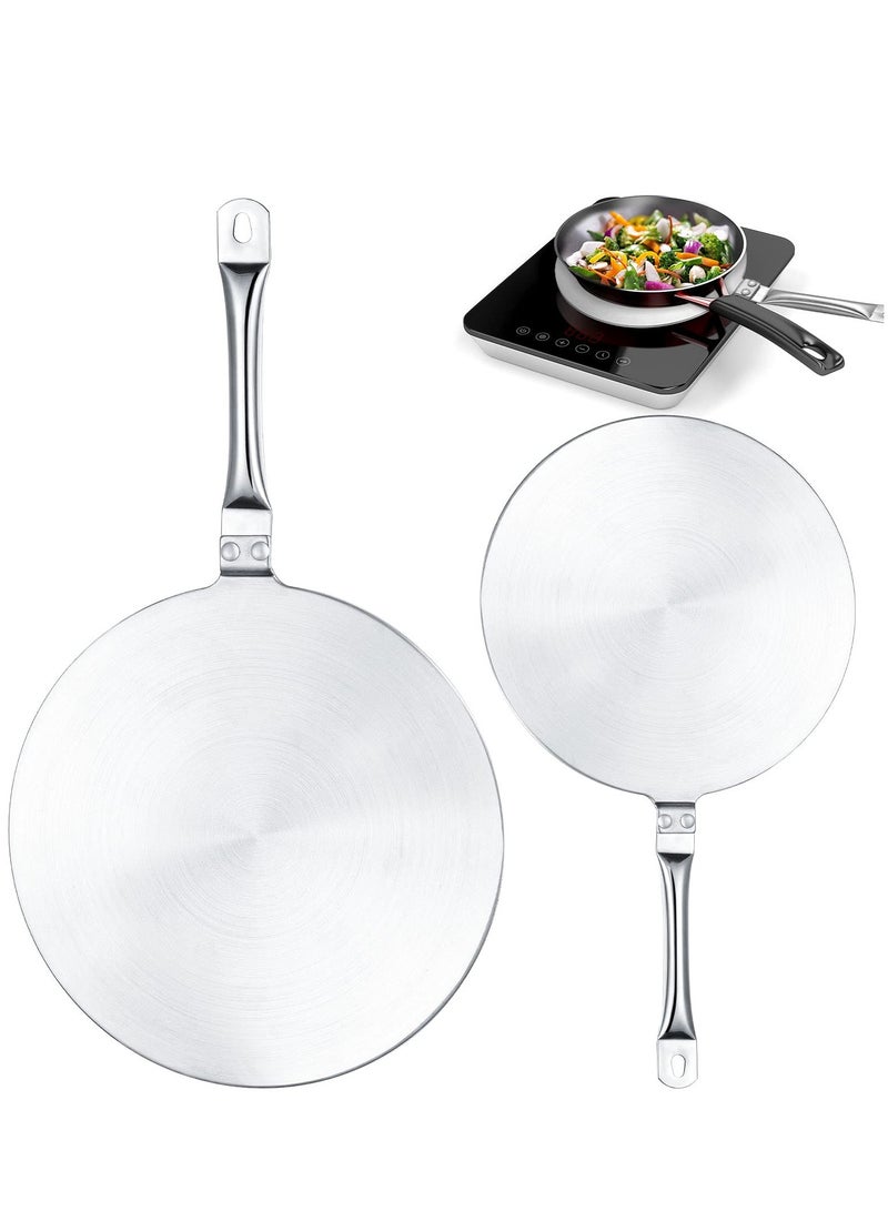 SYOSI Heat Diffuser Stainless Steel Induction Diffuser Plate for Electric Gas Stove Glass Induction Cooktop Heat Diffuser Cooking Induction Adapter Hob Ring Plate(7.68 Inch and 9.25 Inch)  - Image 1