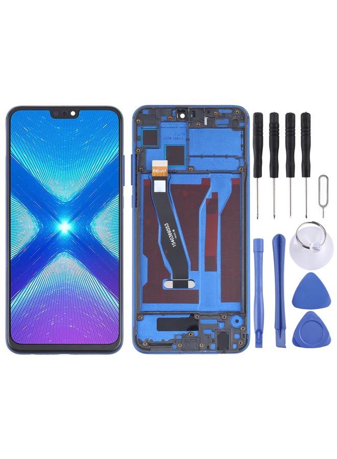 erorex Replacement OEM LCD Screen for Huawei Honor 8X Digitizer Full Assembly with Frame Blue - Image 1