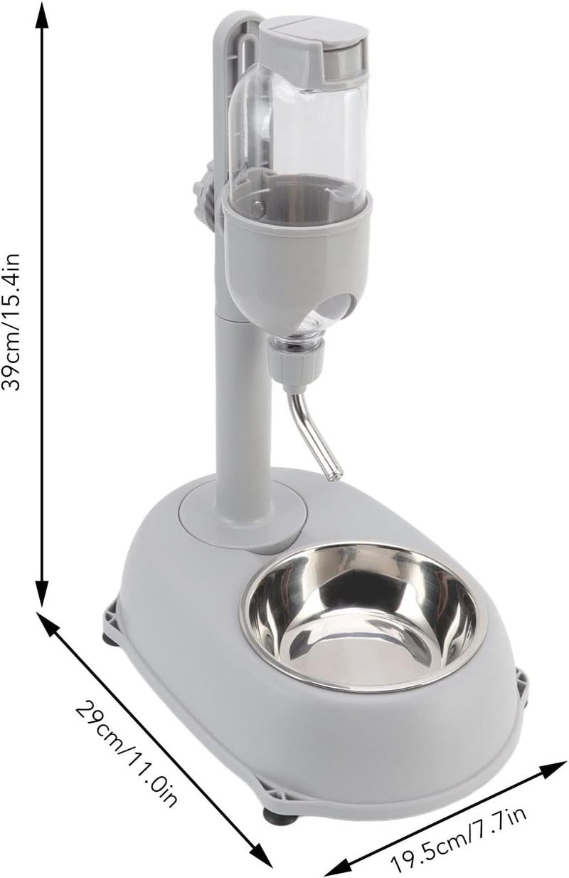 klarako Pet Water Dispenser, 500ml Multifunctional Dog Standing Water Bottle Stand Bowl Detachable Height Adjustable Pet Automatic Standing Water Feeder - Image 3