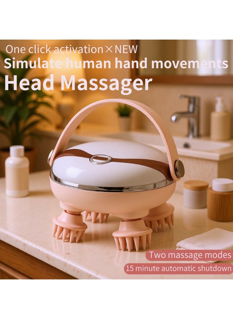 general Multi-functional Head Massager for Pressure Relief Acupoint and Scalp Meridian Red Light Massager Portable Pet Massager - Image 2