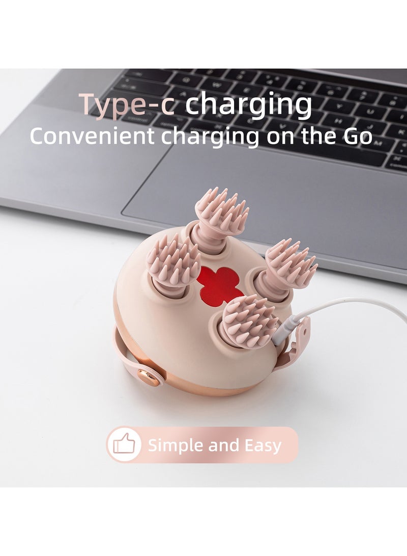 general Multi-functional Head Massager for Pressure Relief Acupoint and Scalp Meridian Red Light Massager Portable Pet Massager - Image 3