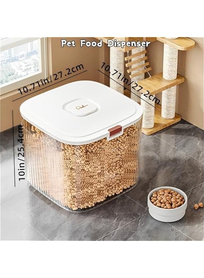 Beauenty Rice Storage Container,Large Food Storage Bin for Kitchen with Sealing Lid,Pet Food Dispenser,Versatile Pantry Organizer for Rice Grains Flour Cereal Pet Food (10kg) - Image 5