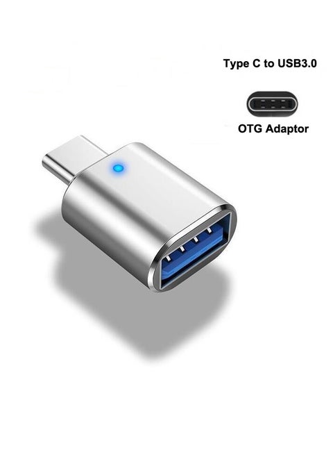 محول Lightning Type C إلى USB 3.0 كابل OTG محول كاميرا USB محمول كابل OTG لمزامنة البيانات قارئ بطاقات/محرك أقراص محمول/ماوس/لوحة مفاتيح MIDI
