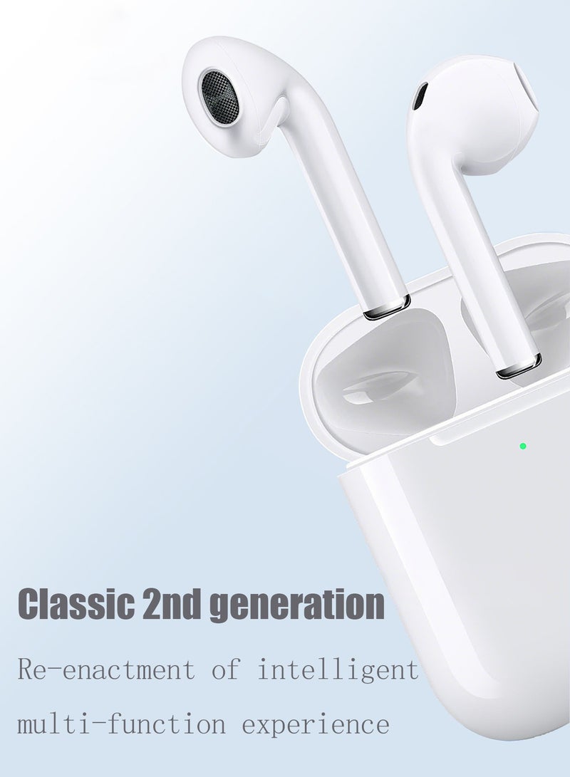 Liboer Semi In-Ear Wireless Earphones with Power Box, Standard Version White - Image 2