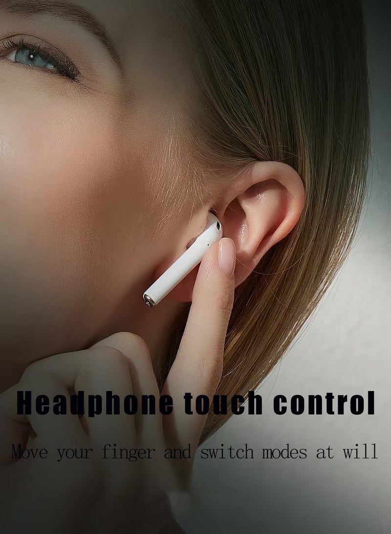 Liboer Semi In-Ear Wireless Earphones with Power Box, Standard Version White - Image 4