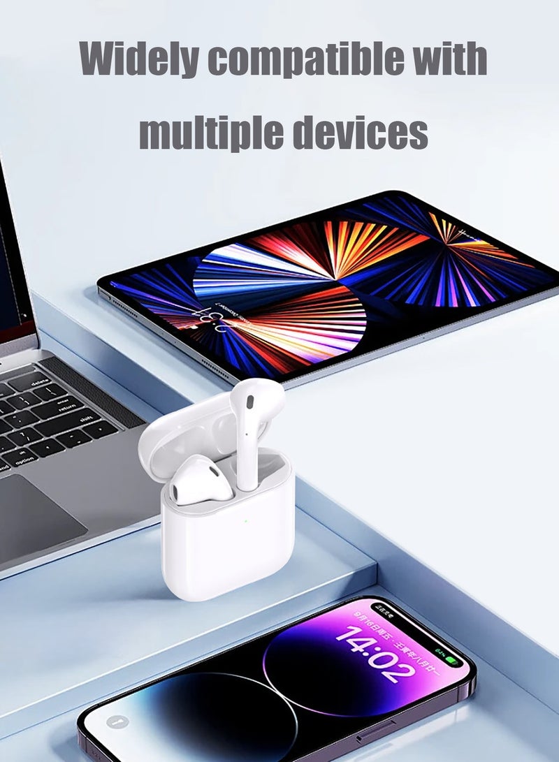 Liboer Semi In-Ear Wireless Earphones with Power Box, Standard Version White - Image 3