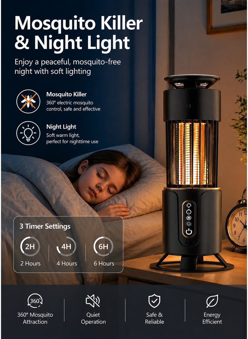 CUBEXELL Portable Electric Flying Insect Killer — 3-in-1 Smart Insect Zapper with LED UV Mosquito  Lamp - Image 5