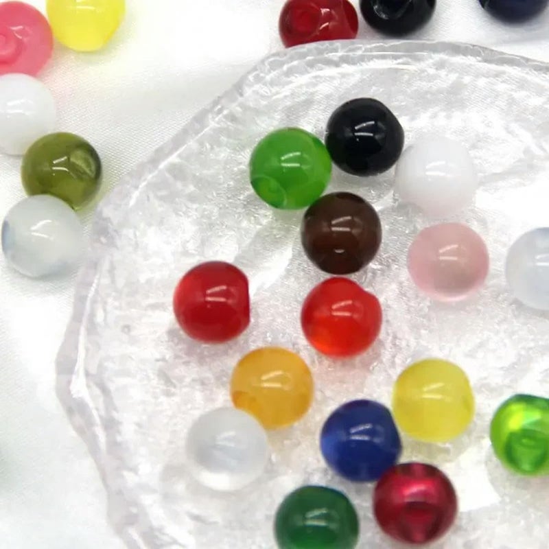 Pearl Buttons, 50pcs 11mm Colorful Cheongsam Resin Jade Pearl Buttons for Clothing Handmade Sewing Accessories(No.18) - Image 2