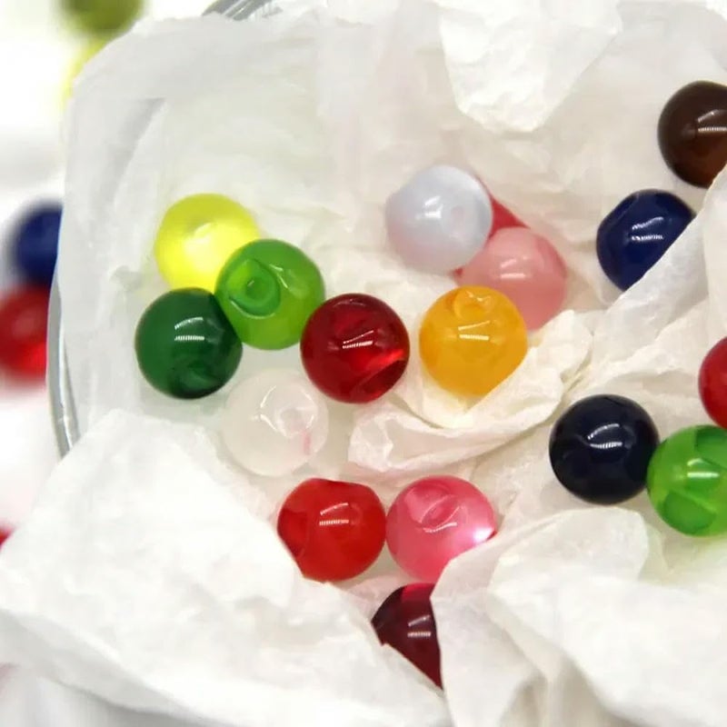 Pearl Buttons, 50pcs 11mm Colorful Cheongsam Resin Jade Pearl Buttons for Clothing Handmade Sewing Accessories(No.18) - Image 5