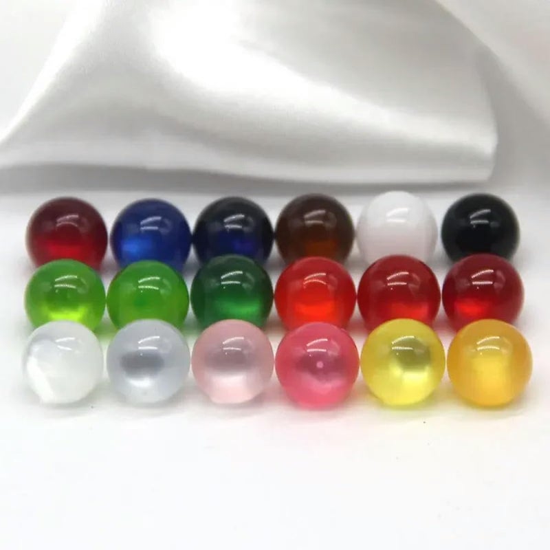 Pearl Buttons, 50pcs 11mm Colorful Cheongsam Resin Jade Pearl Buttons for Clothing Handmade Sewing Accessories(No.18) - Image 3