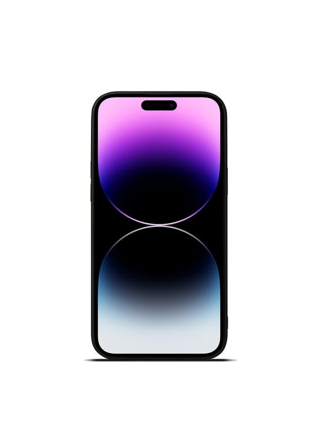 Denior Case For iPhone 15 Pro PU Single Card Slot Holder Phone Case - Image 3