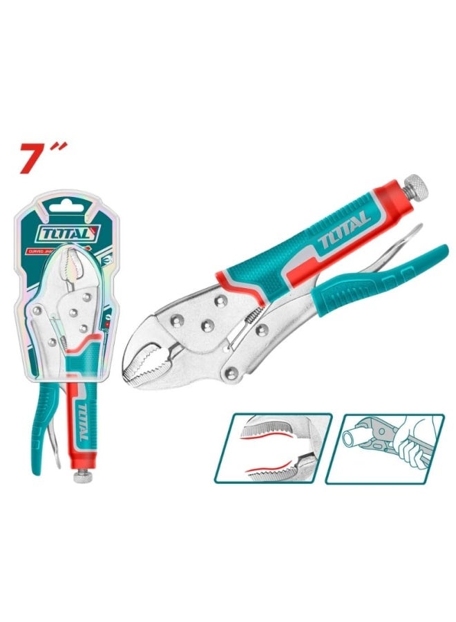 TOTAL CURVED JAW LOCKING PLIER – 7″ (THT190703)