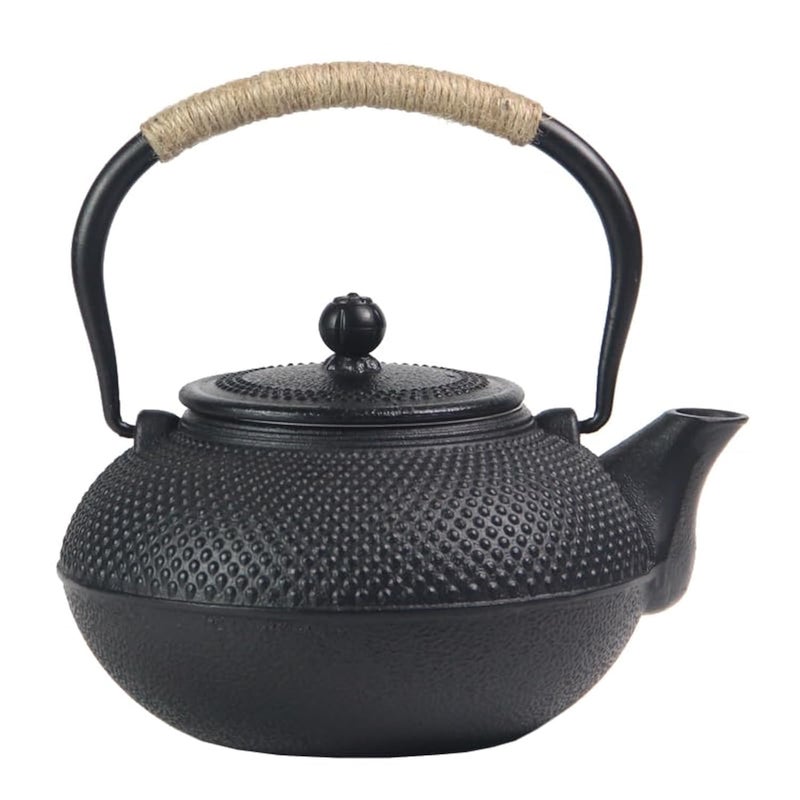 YJX Big Cast Iron Teapot Japanese Tetsubin Tea Kettle for Stovetop Safe Cast Iron Teapot with Tea Strainer for Loose Tea and a Fully Enameled Interior 1500ml507oz - Image 2