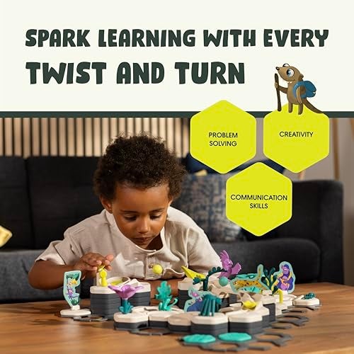 Gravitrax Ravensburger GraviTrax Junior Starter Set My Jungle Preschool Marble Run Game Fun Building Experience STEMFriendly Interactive Learning MESH Accredited Kids Age 3 and Older - Image 5