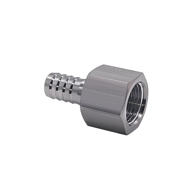 Beduan Stainless Steel 5/16"" Hose Barb To 1/4"" Female Home Brew Water Air Gas Fuel (Pack Of 3) - Image 2