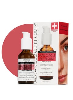 Advanced Clinicals Advanced Clinicals Dark Circle Caffeine Under Eye Serum For Face With Hyaluronic Acid Moisturizer + Peptides | Brightening Vitamin C Serum Helps Improve Look Of Puffy Eye & Fine Lines, 1.75 Fl Oz  - Image 1