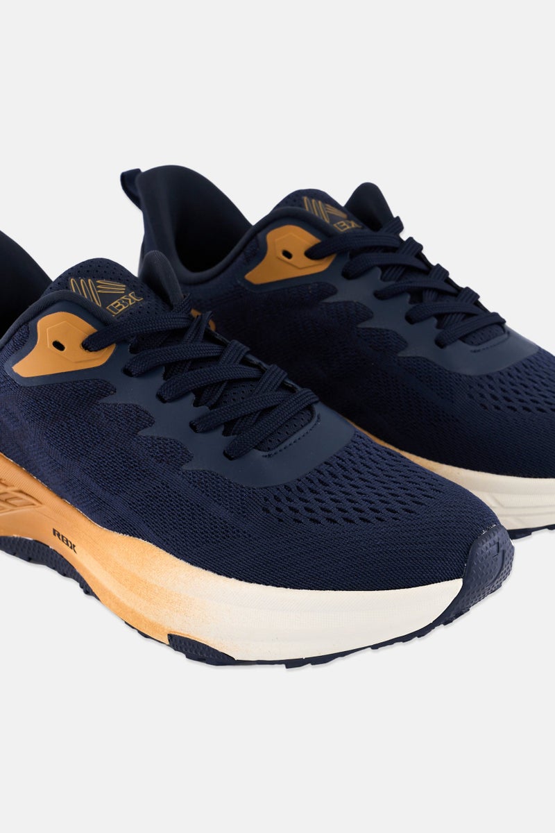 RBX Men Lace Up Outdoor Shoes, Navy - Image 3