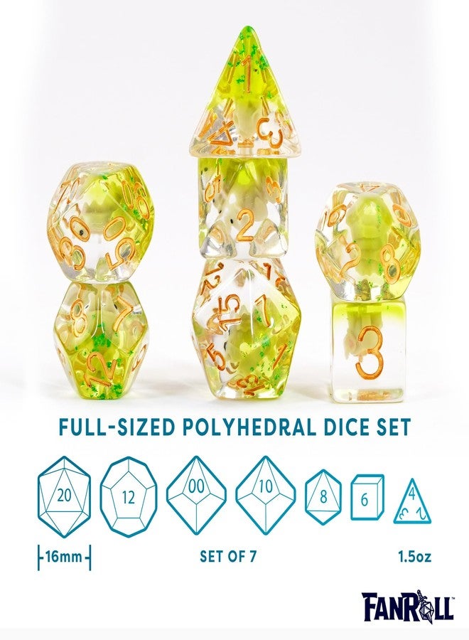 Metallic Dice Games FanRoll 16mm Resin Poly DND Dice Set: Elephant Dice, Role Playing Game Dice for Dungeons and Dragons - Image 4