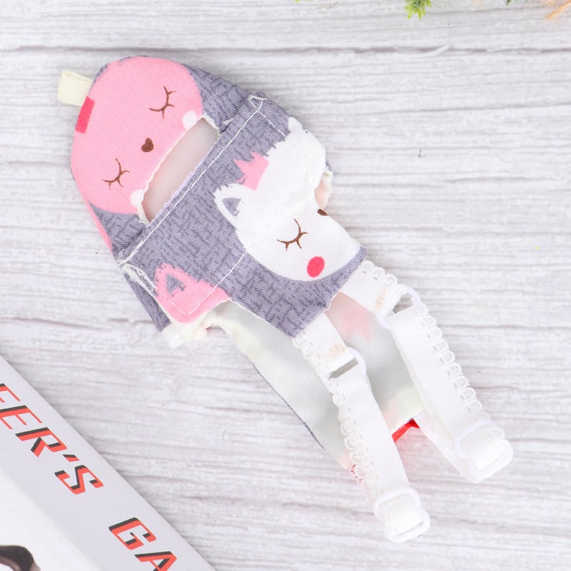 Parrot Bird Clothes Bird Diaper Parrot Flight Suit Bird Clothes Supplies (Grey Cat L) - Image 4