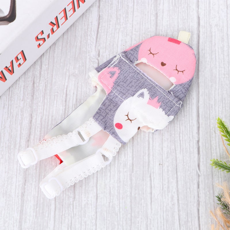 Parrot Bird Clothes Bird Diaper Parrot Flight Suit Bird Clothes Supplies (Grey Cat L) - Image 1