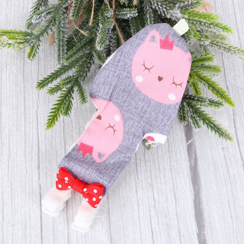 Parrot Bird Clothes Bird Diaper Parrot Flight Suit Bird Clothes Supplies (Grey Cat L) - Image 5