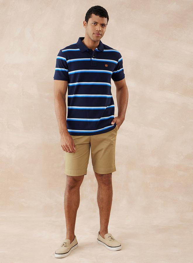 Fahrenheit Striped Polo T-shirt - Image 2