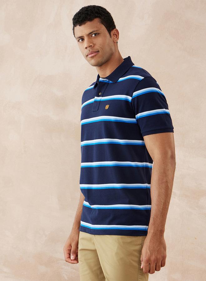Fahrenheit Striped Polo T-shirt - Image 3