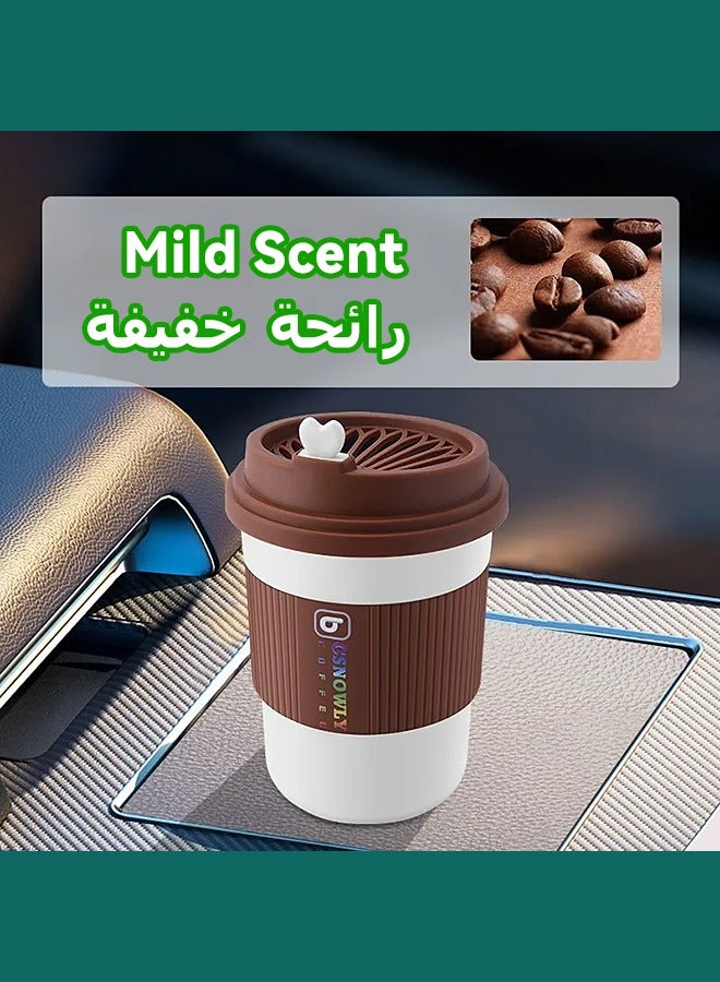 CSNOWLY Solid Air Freshner - Made with Plant Essential - Odor Eliminator - Gel Scent Freshener - Coffee Cup Shape - Solid Essential Oil - 220g - Image 2