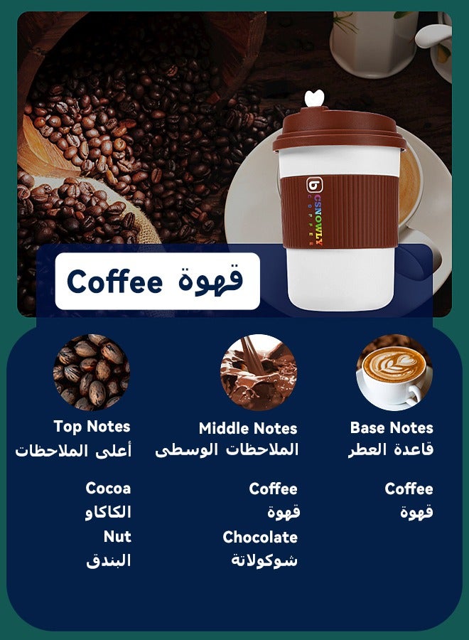 CSNOWLY Solid Air Freshner - Made with Plant Essential - Odor Eliminator - Gel Scent Freshener - Coffee Cup Shape - Solid Essential Oil - 220g - Image 3