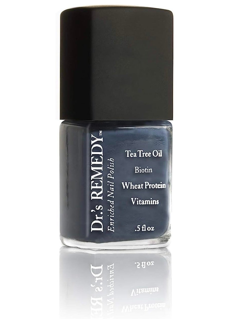 Dr.'s Remedy Dr’s Remedy Enriched Nail Polish: Non Toxic, All Natural, and Organic - Doctor Formulated: Strengthens, Restores, Heals, and Protects '24-Free' - DEVOTED Denim 