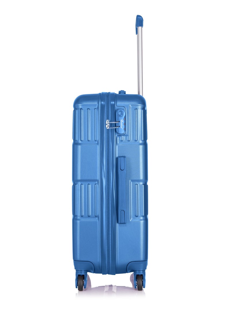 SENATOR - Hard Case Travel Bag Luggage Trolley For Unisex ABS Lightweight Suitcase with 4 Spinner Wheels KH1075 Pearl Blue - Image 1