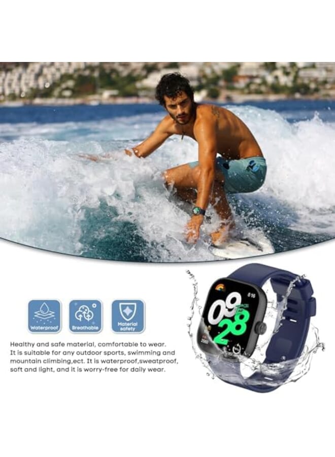 KASTWAVE 10 Straps Compatible With Redmi Watch 4 Smartwatch Watchband Xiaomi Band 8 Pro Straps Sport Breathable Silicone Strap For Redmi Watch 4 And Xiaomi Band 8Pro Women Straps Men S Bands - Image 2