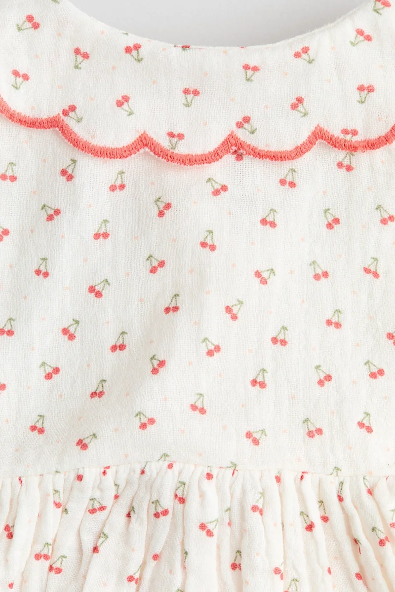 اتش اند ام فستان من قطن الموسلين