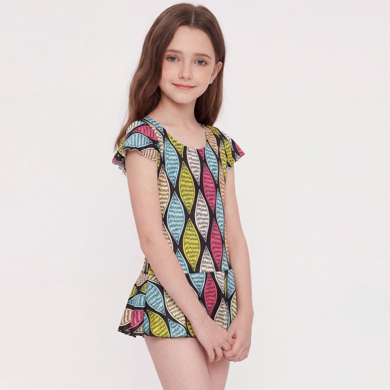Children''s Beach Swimsuit, Girls'' Korean Style One-Piece Skirt-Style Swimsuit, Princess Student Conservative Swimsuit Wholesale - Image 4
